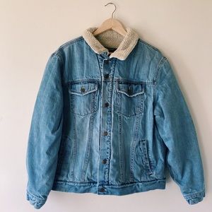 Thrifted vintage denim jacket